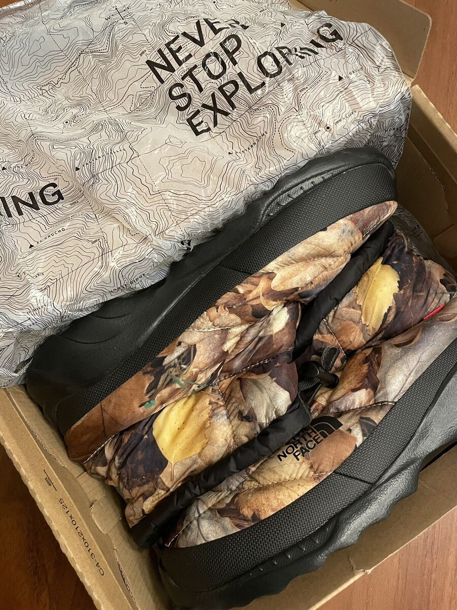 The North Face Supreme Nuptse Bootie Leaves | eBay