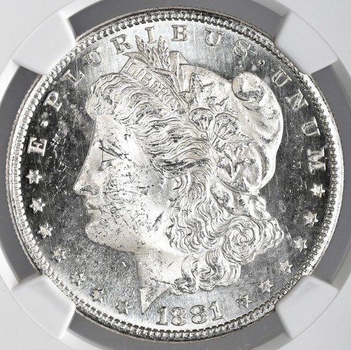 1881-S $1 MORGAN SILVER DOLLAR "PROOF LIKE" NGC MS63 PL #8324629-002 - Picture 2 of 4