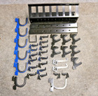 Lot of 36 Pc Wall Control Metal Pegboard Accessory Pack Hooks Mag, Barrel Holder