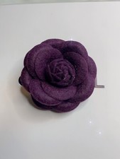 Camellia Flower Brooch Pin New Handmade Purple