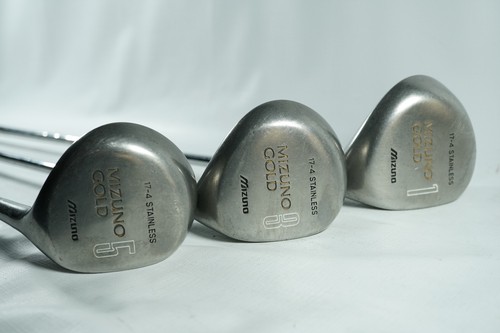 Mizuno Gold Driver, 3 and 5 Woods / Steel Shafts
