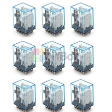 10PCS DC 12V Small Relay LY2NJ DC 10A 8 Pin Coil DPDT