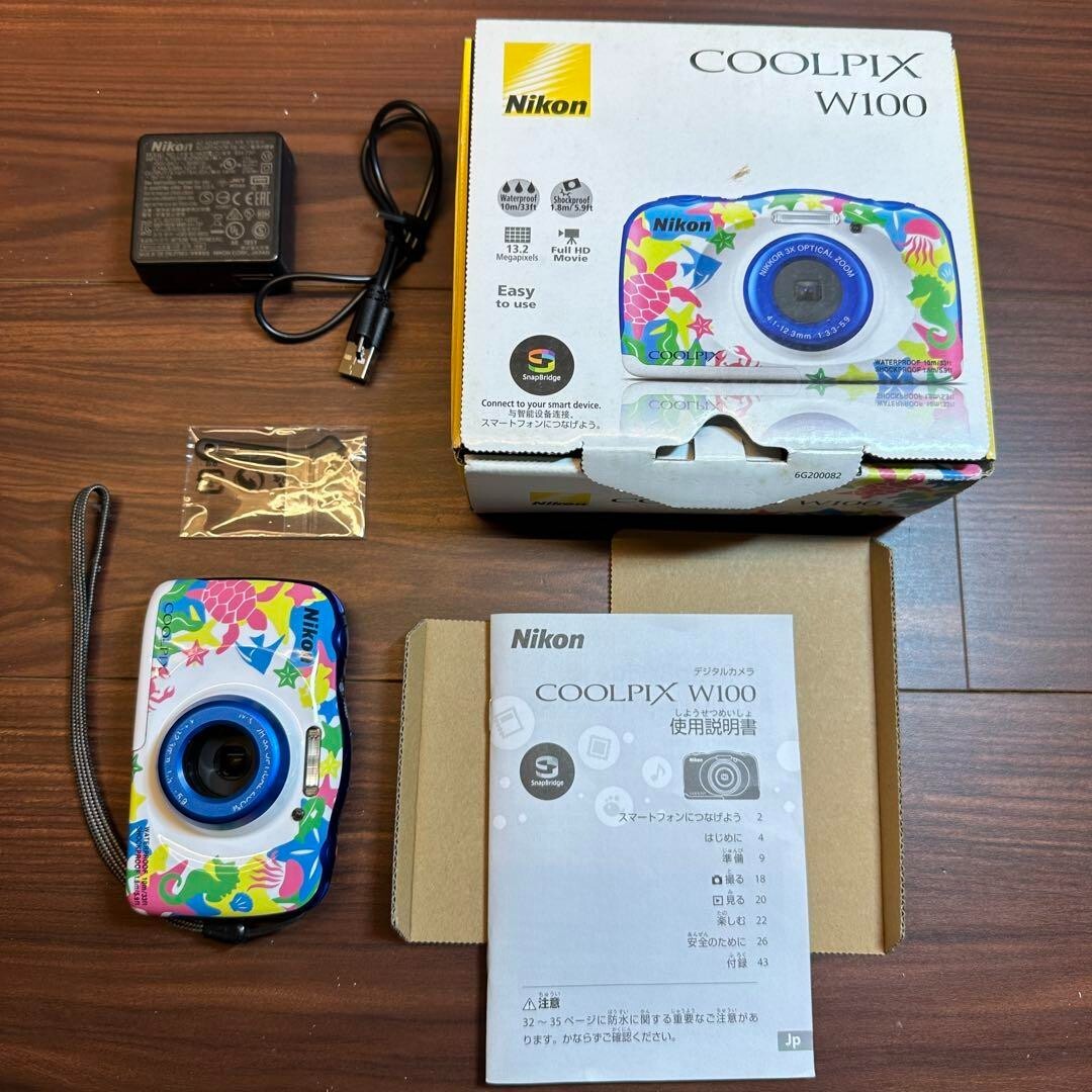 Nikon COOLPIX W100 Marine Digital Camera 2383 From Japan | eBay