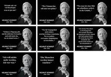 TOP Schilder, versch. Größen, Weisheiten von HELMUT SCHMIDT, Neu, OVP , 8 Motive