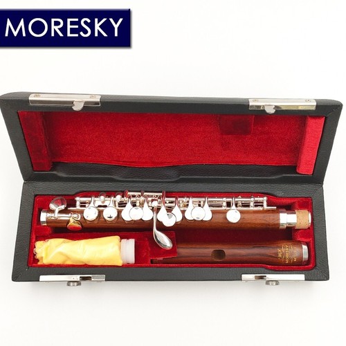 MORESKY red wood Piccolo C Key Cupronickel Flute Silver Plated keys red MPC-161 - Bild 5 von 5