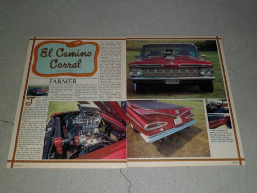 VARIOS ANUNCIOS DE CHEVCHEVROLET EL CAMINO/ARTÍCULOS DE COLECCIÓN COLOR BLANCO Y NEGRO - Imagen 2 de 52