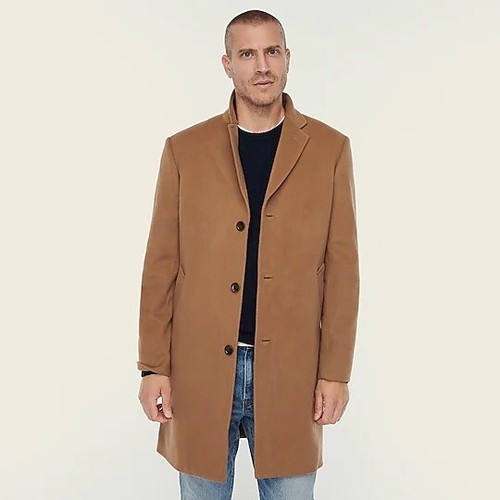 J. CREW LUDLOW TOPCOAT IN WOOL CASHMERE 
