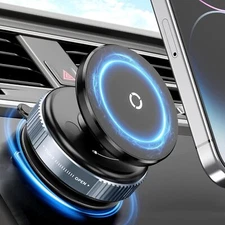 Universal Vacuum Magnetic Suction Cup Car Phone Holder Stand Mount 360° Rotation