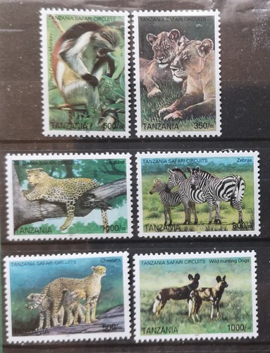 Tansania 2005 Safari Wildtiere Mi 4228/31** + die 2v aus Block 572** (545)