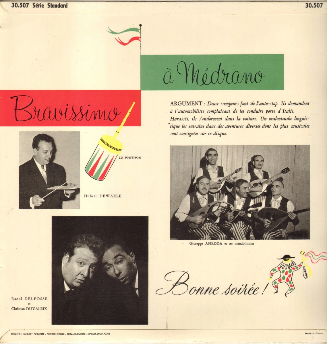 HUBERT DEWAELE "A MEDRANO BRAVISSIMO" LP TEPPAZ 30.507 Josyane Lonzac!