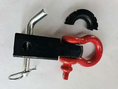 #ad 2quot; Tow Shackle Hitch Receiver Heavy Duty 3 4quot; D Ring Recovery For Truck Jeep SUV $30.00