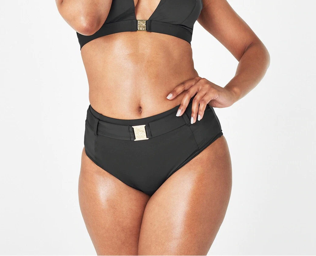 Ladies Biba Swimwear Stylish High Waist Belted Bikini Briefs Sizes from 8 to 18