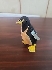 Vintage Wind Up Walking Penguin Toy Japan Tin Litho 1950s 1960s