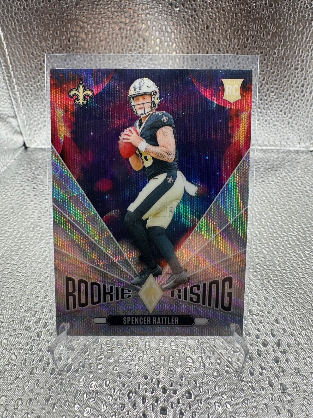 2024 Panini Phoenix Spencer Rattler Rookie Rising Wave RC Insert Saints #RR-SRR