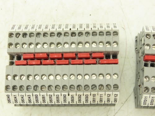 Eaton UT 2.5-4 Feed-Through Terminal Block Gray 4 Wire 150V 20A 2.5mm² Lot of 6 - Picture 4 of 14