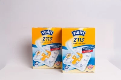 2 Pakete Swirl Staubsaugerbeutel Z113 / Z 113 für Zelmer Hanseatic Staubsauger