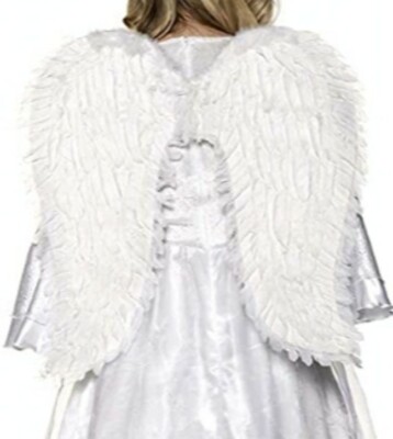 Underwraps Feather Wings White Large 26'' Wings Halloween, Christmas, Cosplay,...