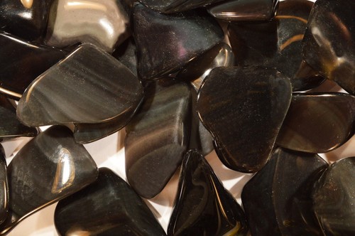 REGENBOGEN OBSIDIAN 2 1/4" getrommelt poliert Berg Mineral Heilung Kristall Draht Verpackung - Bild 2 von 3