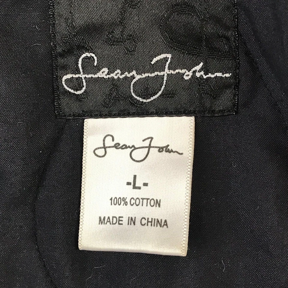 Vintage Black Sean John 90s Coat Jacket Size Large - Image 2 of 4