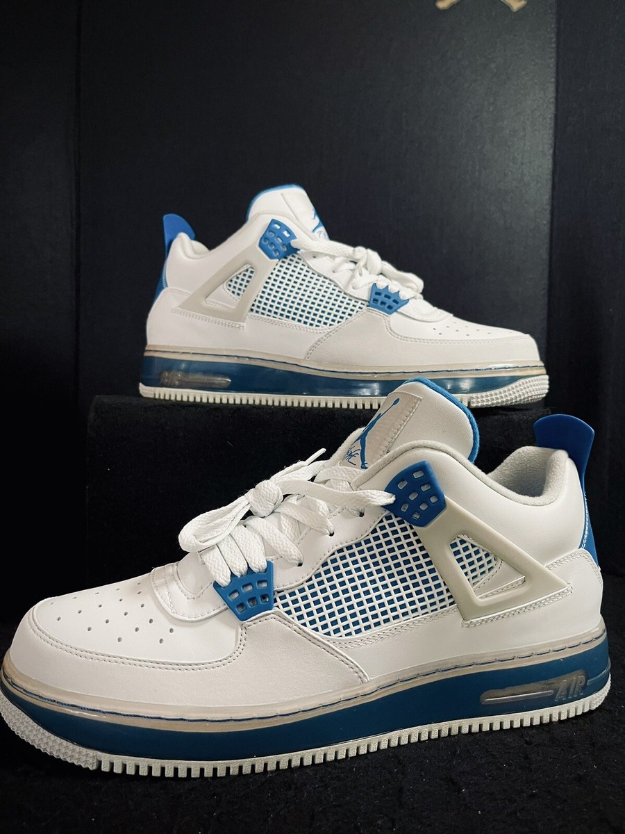 2009 Air Jordan Fusion (4)IV Military Blue (364342-141 2009 Air Jordan Fusion (4)IV Military Blue (364342-141