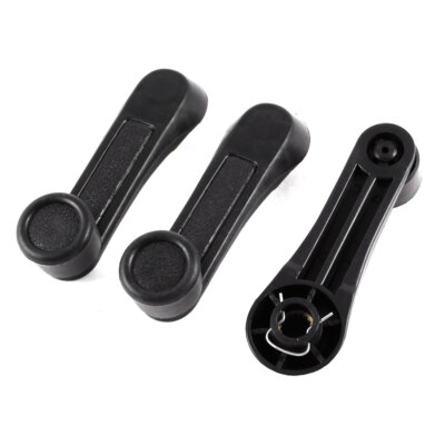 Manivelles Lève-vitre Universelles Pour Voiture - Lot De 2 - Plastique Gris - Remplacement Poignée Fenêtre Manuelle