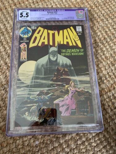 BATMAN #227 CGC 5.5 Neal Adams Classic Cover Detective Comics Homage Joker 227 - Afbeelding 1 van 2