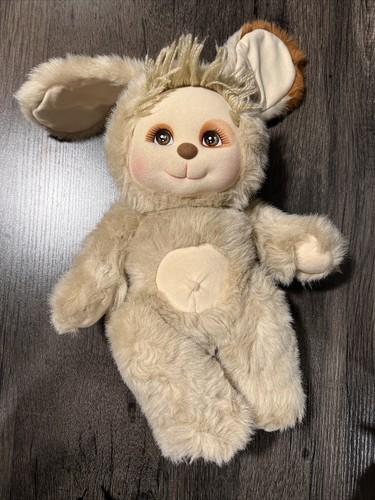 Vintage Mattel My Child Pet Puppy Doggy 1986 Plüschpuppe hellbraun selten Rarität - Bild 1 von 3