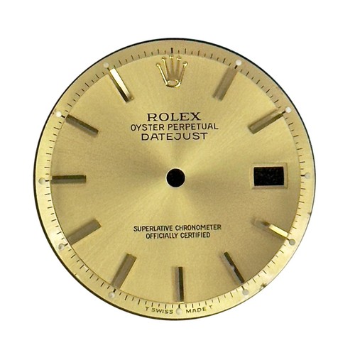 Rolex Original Dial 36mm Datejust Champagne Yellow Gold Crown 1601/1603
