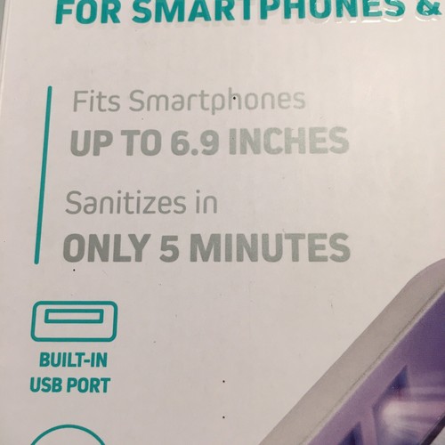First Health Désinfectant UV-C Neuf pour Smartphones Jusqu'à 6,9" Port USB Désinfectant - Photo 3 sur 6