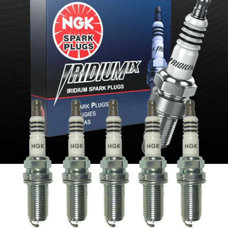 NGK Iridium IX Spark Plugs 5PCS for Volvo C30/ C70/ S40/ S60/ V50/ V70 2.4/2.5L