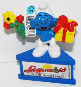Smurf-Gift-and-Flowers-Smurf-A-Gram-Schunwold-Top-of-Black-Forest-Promo-Figurine