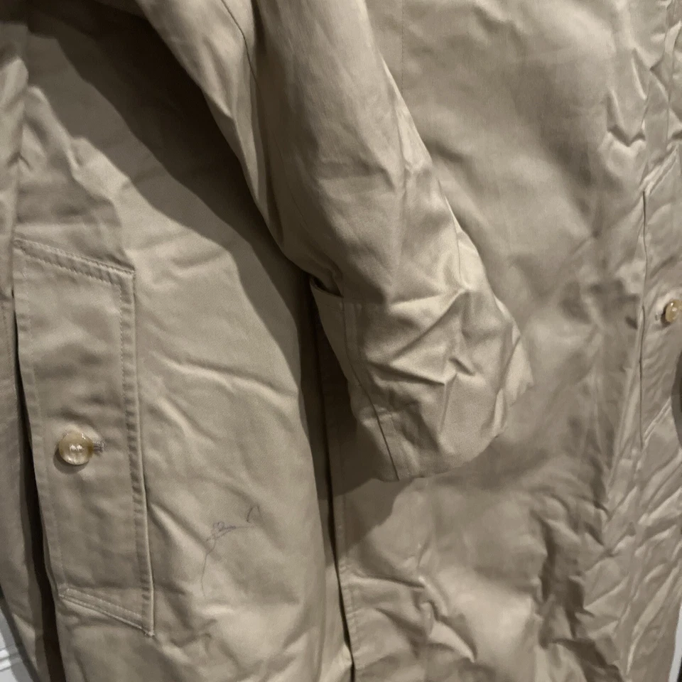 Gabardina corta para hombre Burberrys vintage forro de lana tostada 50 Foto 3 de 4