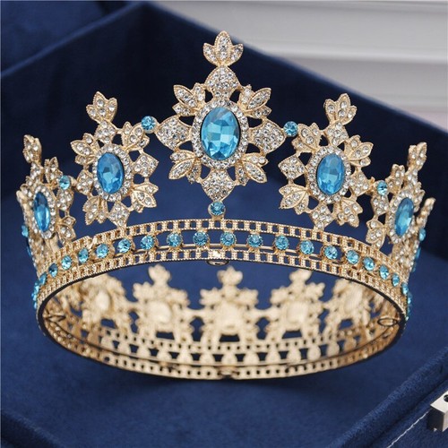 Luxury Wedding Crown Bride Tiaras and Crowns Hair Jewelry Diadem Prom Headdress - Picture 13 of 29