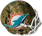 DAN MARINO SIGNED AUTOGRAPHED MIAMI DOLPHINS CAMO FULL SIZE FOOTBALL HELMET JSA