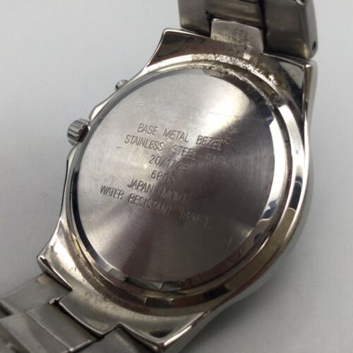 Armitron Watch Men 36mm Gold Silver Tone Day Date Ombre Dial New Battery 6.5" - Picture 10 of 13