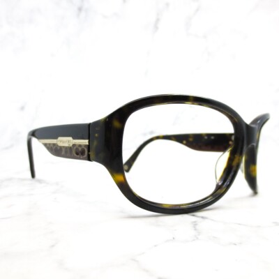 Coach Black Frame Sunglasses with Tortoiseshell Temples HC8232 main image 4