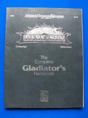 The Complete Gladiator's Sourcebook - AD&D 2e Dark Sun CGR2 - TSR 2419 - VG