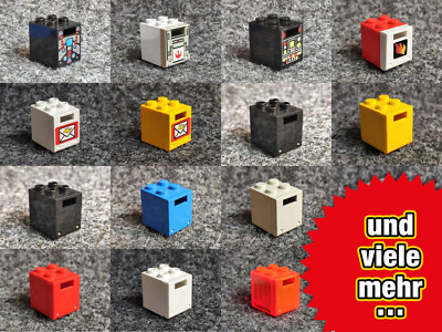 Lego Briefkasten Container m. Tür Schublade bedruckt 4345 4346 - VARIANTEN - T3