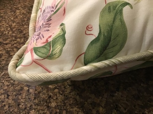Waverly Floral/butterfly Decorative Throw Pillow 16 x 16'' New - Picture 2 of 5
