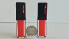 Shiseido Lacquerink Lip Shine Color # 305 -RED FLICKER TANGERINE lot of 2 Pieces