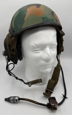 Vintage US Army Cold War Combat Vehicle Crew CVC Gentex DH-178 Helmet w/ CAMO