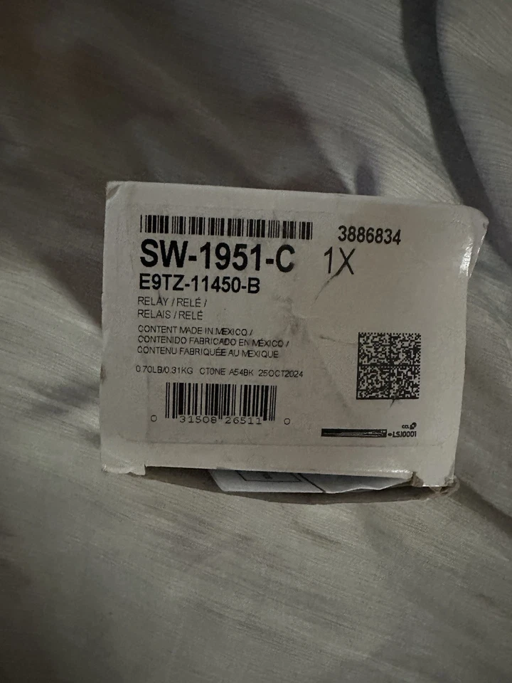 Solenoide de arranque Motorcraft Ford SW-1951-C 1985-97 Thunderbird Cougar, Tempo Cl3 Foto 2 de 4