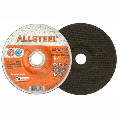 Walter 08W602 6x1/8x7/8 ALLSTEEL Grinding Wheels Type 27 25 pack