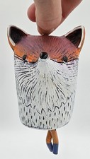 Fox Shaped Hanging Decor 6.25 Tall Legs Free ...