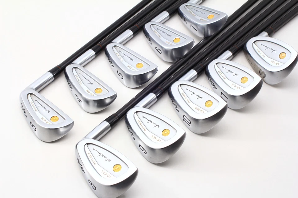 10Pcs HONMA LB 606 24K GP 4S Iron set 3-4-5-6-7-8-9-10-11-SW Regular Flex 4S RH - Image 2 of 4