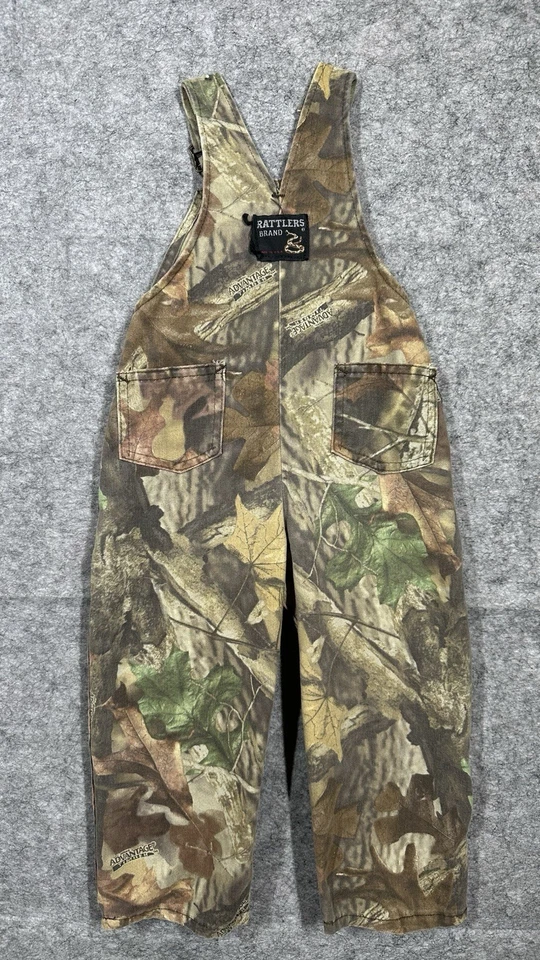 Rattlers Brand Advantage Timber Youth Camo Bib Overalls SZ 4T - Image 2 of 4