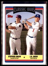 2006 Topps Classic Duos Stephen Drew JD Drew Diamondbacks Dodgers UH329
