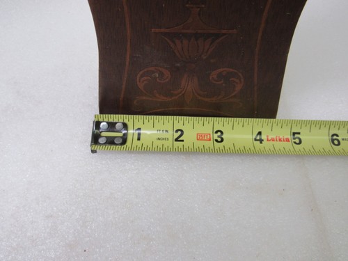 Jennings Brothers Holz Jugendstil Kaminuhr mit Porzellanzifferblatt antik - Bild 10 von 11