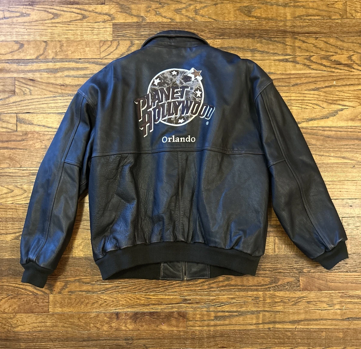 PLANET Hollywood レザージャケット スタジャン ヴィンテージ PLANET HOLLYWOOD Leather Jacket Sz L (New/Vintage) | eBay