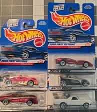 HOT WHEELS - 2000 FIRST EDITIONS LOT OF 5 CARS Ferrari 2Thomassima Chevy Lotus